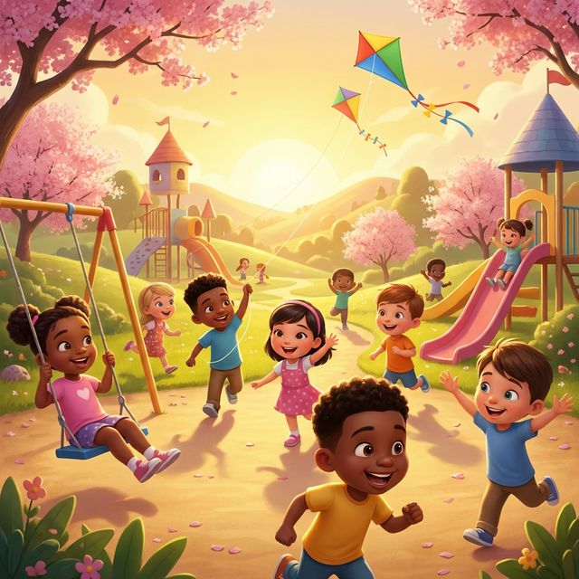 Summer Camp Fun Illustration